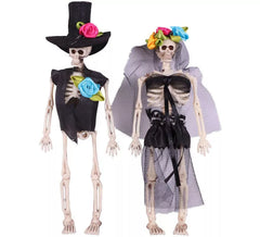 Wedding Couple Day of the Dead Skeleton 15 cm