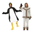 Pareja de pingüino y esquimal