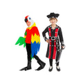 Pareja de pirata y loro
