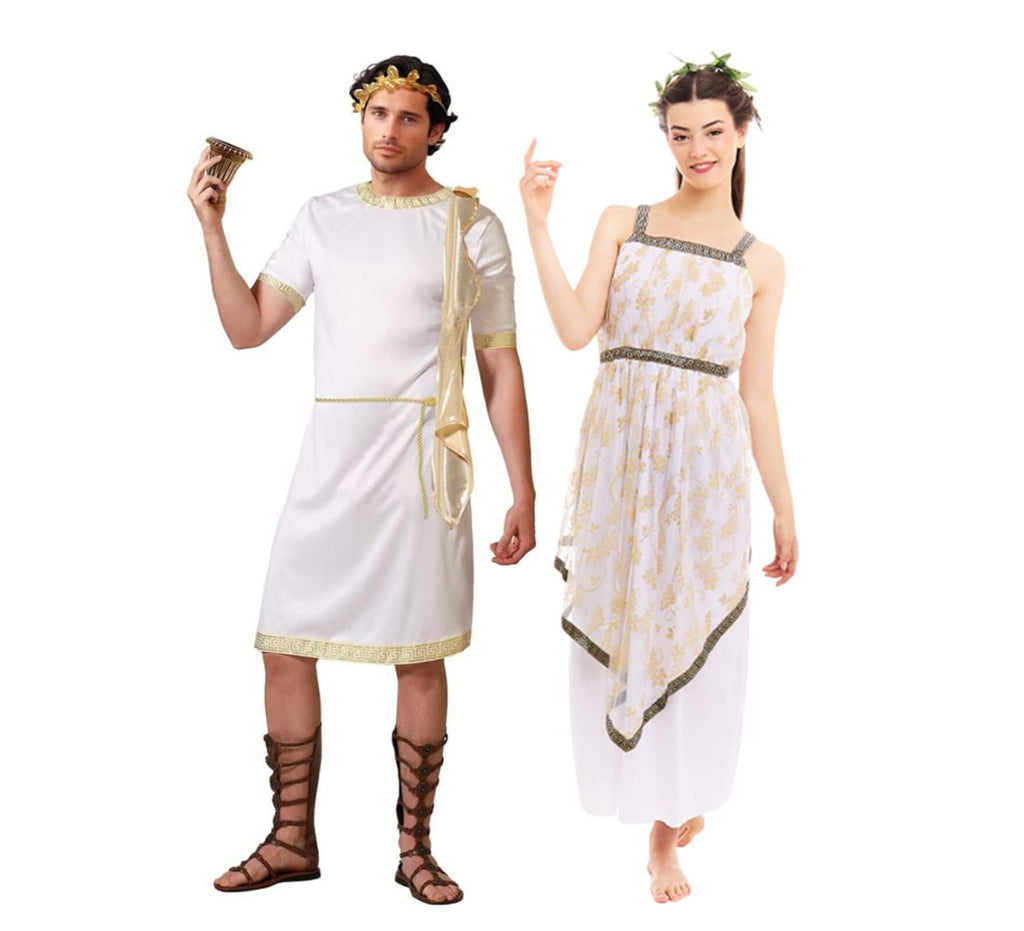 Roman couple with golden details