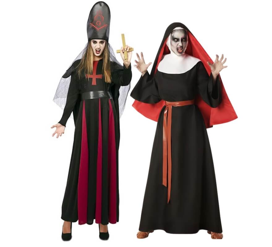 Translation missing: en.Pareja de sacerdotisa y monja satánica