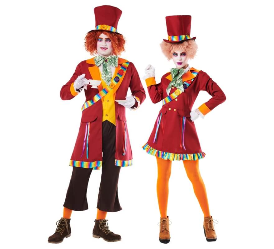 Orange mad hatters couple