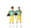 Pareja Jugadores de Fútbol Americano infantil