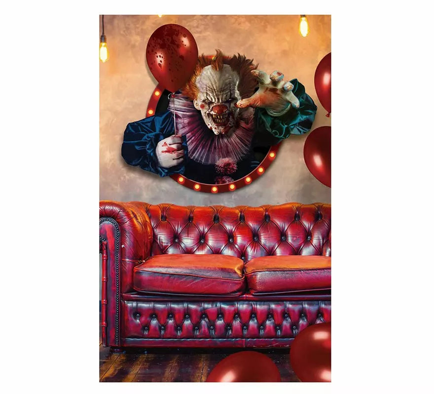 Payaso Adhesivo Decoración para Pared de 70X80 cm
