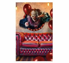 Adhesive Clown Wall Decoration 70X80 cm