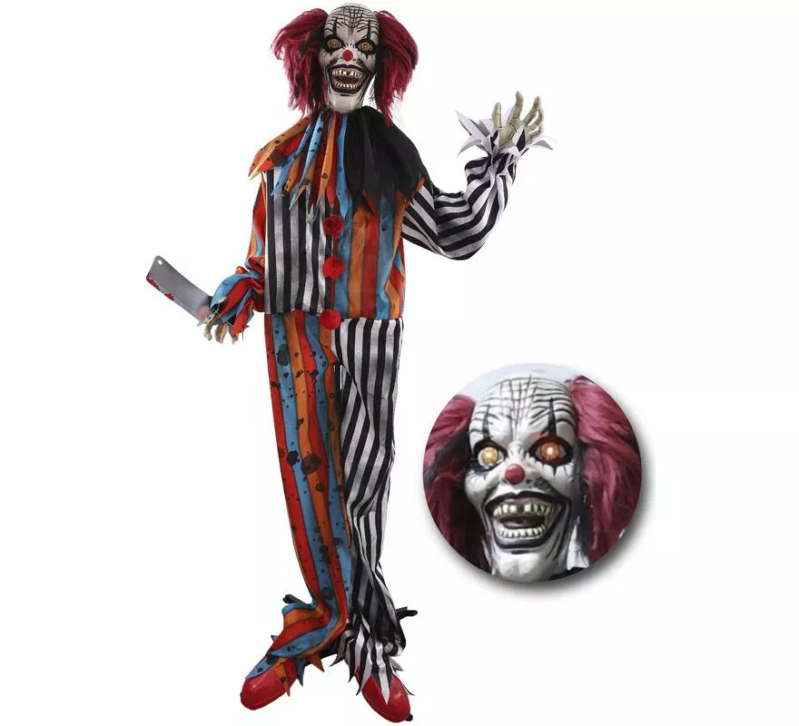 Translation missing: en.Payaso Asesino Animado con Sonido y Movimiento de 170 cm