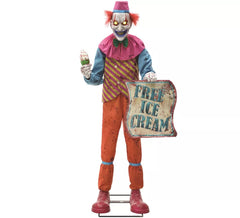 1.8m Ice Cream Man Grim Clown with Light, Sound and Movement