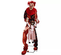 Payaso Secuestrador Gigante Animado con Luz Sonido y Movimiento 65x90x220cm