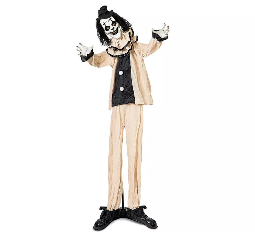Translation missing: en.Payaso Siniestro beige y negro con base de 105x18x160 cm