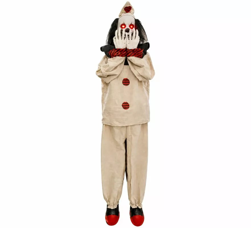Payaso Terrorífico con Movimiento y Sensor de 170 cm