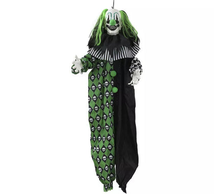 Payaso verde Animado con Sonido y Movimiento de 165 cm