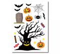 Pegatina de Calabazas y dulces de vinilo de 20x30 cm