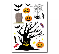 Pumpkins and sweets vinyl sticker 20x30 cm