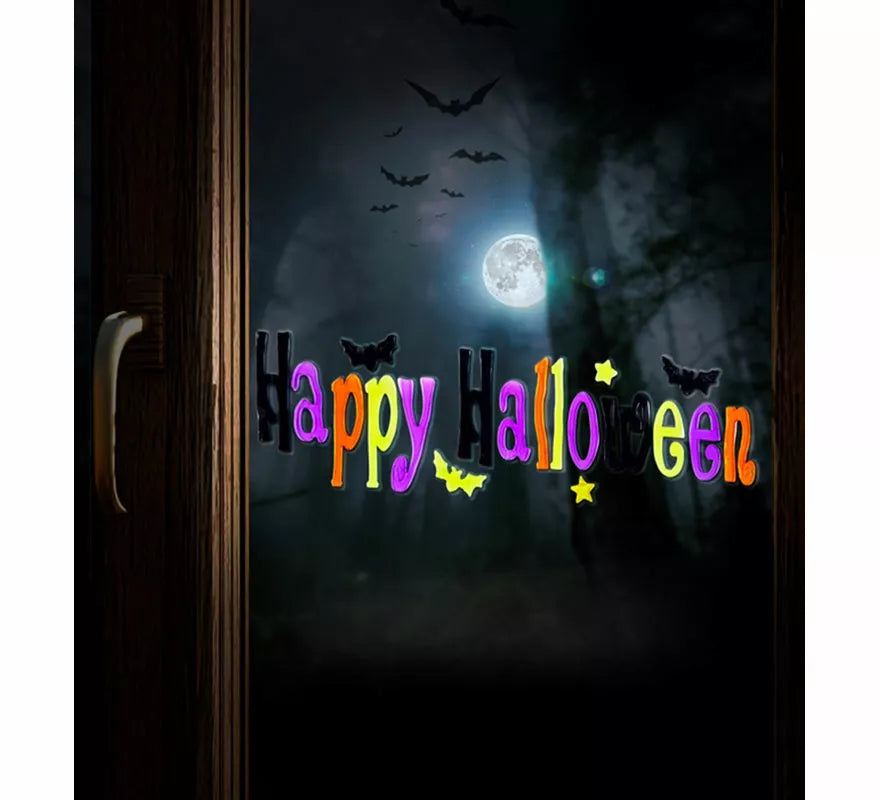 Translation missing: en.Pegatina de Gel para Ventana 'Happy Halloween' de 50x15 cm