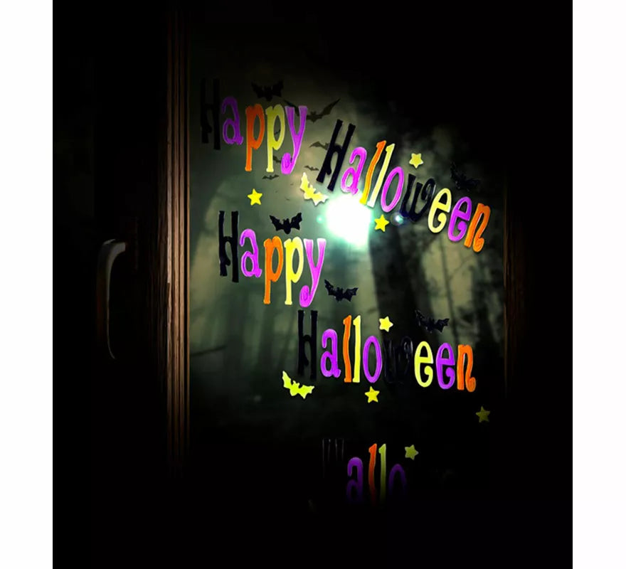 Translation missing: en.Pegatina de Gel para Ventana 'Happy Halloween' de 50x15 cm