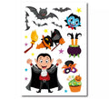 Pegatina de Vampiro y Bruja adorable de vinilo de 20x30 cm