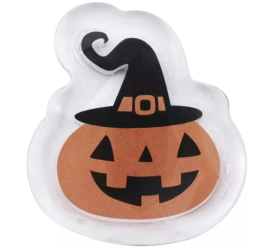 Translation missing: en.Pegatina Gel 10x15 Led Calabaza con Sombrero de 10x15 cm