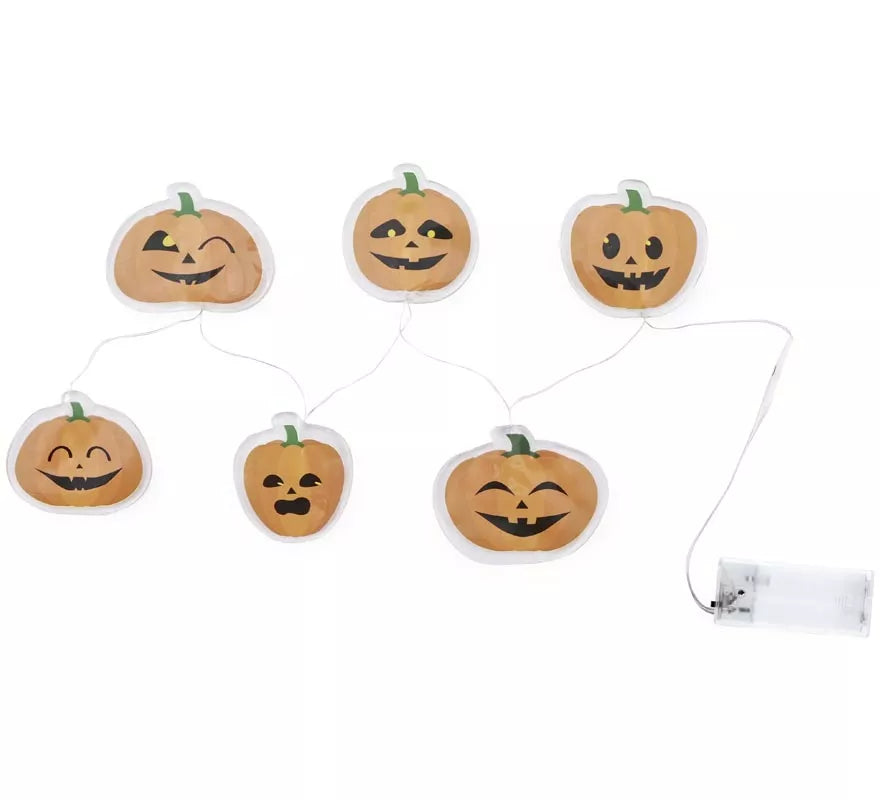 Pegatina Gel Led Calabazas Halloween