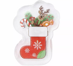 LED Gel Sticker Christmas Stocking 10x15 cm