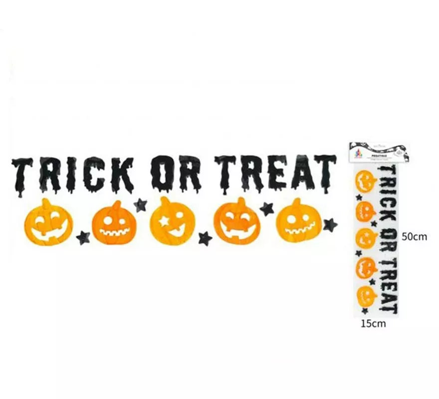 Pegatina Gel Trick or Treat Calabazas
