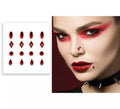 Pegatina Piercing rojo para la cara