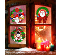 Pegatina Ventana Corona Navidad Surtida en 3 Modelos de 30 cm