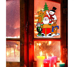 Santa Claus Family Window Sticker 40 cm