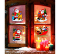 Pegatina Ventana Navidad Papá Noel Surtida en 12 Modelos de 30 cm