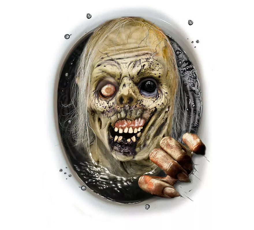 Pegatina Zombie para tapa de inodoro de 30x40 cm
