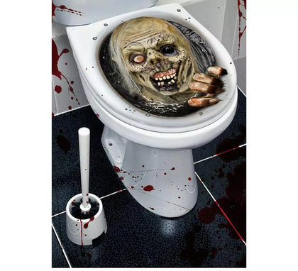 Pegatina Zombie para tapa de inodoro de 30x40 cm
