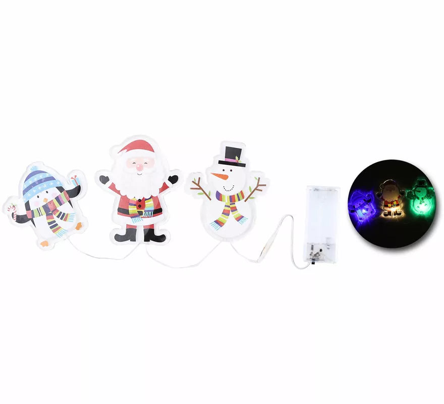 Translation missing: en.Pegatinas Gel Led 3 Figuritas Abrazos de Navidad de 15x30 cm