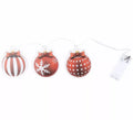 Pegatinas Gel Led 3 Figuritas Bolas de Navidad de 15x30 cm