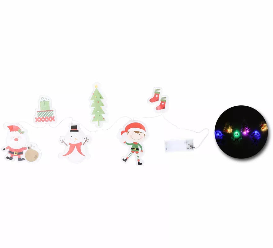 Translation missing: en.Pegatinas Gel Led 6 Figuritas de Navidad de 15x35 cm