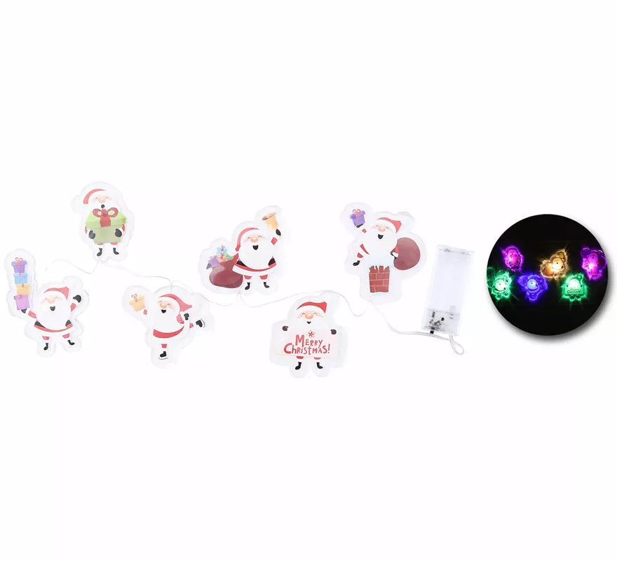 Translation missing: en.Pegatinas Gel Led 6 Figuritas de Papá Noel de 15x35 cm