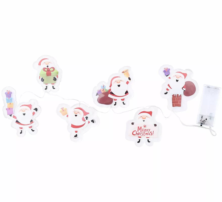 Translation missing: en.Pegatinas Gel Led 6 Figuritas de Papá Noel de 15x35 cm