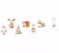 Pegatinas Gel Led 6 Figuritas Navideñas de 15x35 cm