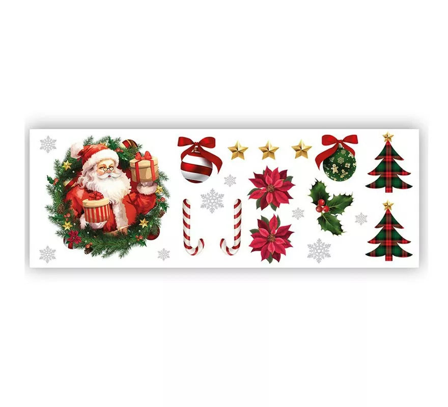 Translation missing: en.Pegatinas Papá Noel adhesivas para pared de 25x70 cm