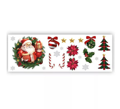 Pegatinas Papá Noel adhesivas para pared de 25x70 cm