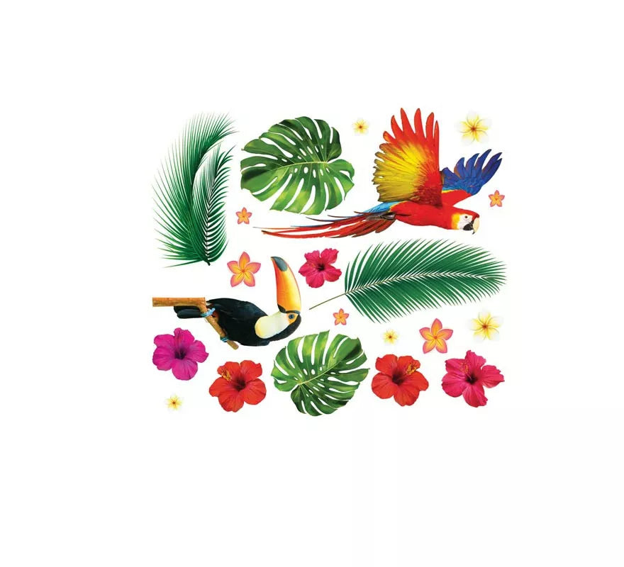 Pegatinas Tropical para pared de 70x80 cm