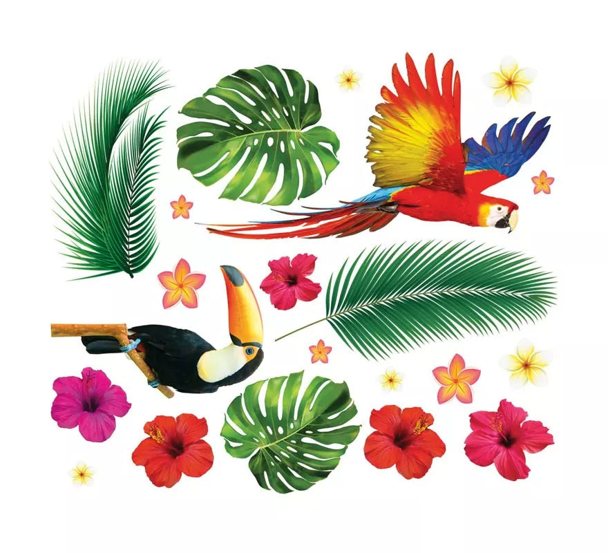 Pegatinas Tropical para pared de 70x80 cm