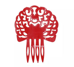 Sevillana comb Medium red flower 14.5 cm