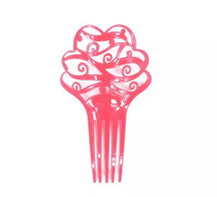 Sevillana comb Fluor pink flower 19 cm