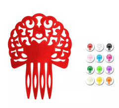 Medium comb in assorted colors, 14.5 cm