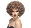 Peluca Afro color Castaño Cobrizo a mechas