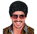 Peluca Afro con efecto mojado adulto