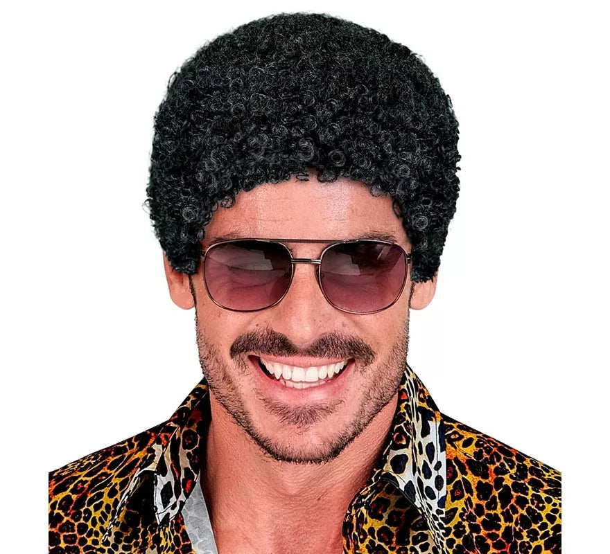 Translation missing: en.Peluca Afro con efecto mojado adulto