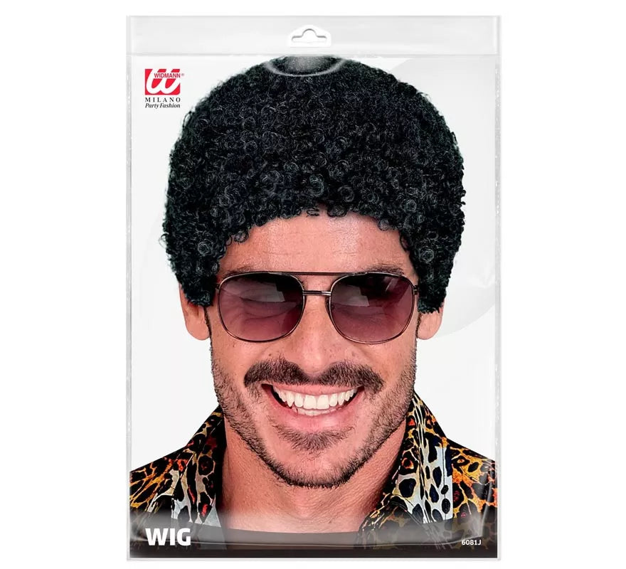 Translation missing: en.Peluca Afro con efecto mojado adulto