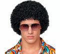 Peluca Afro Disco Años 70 negra