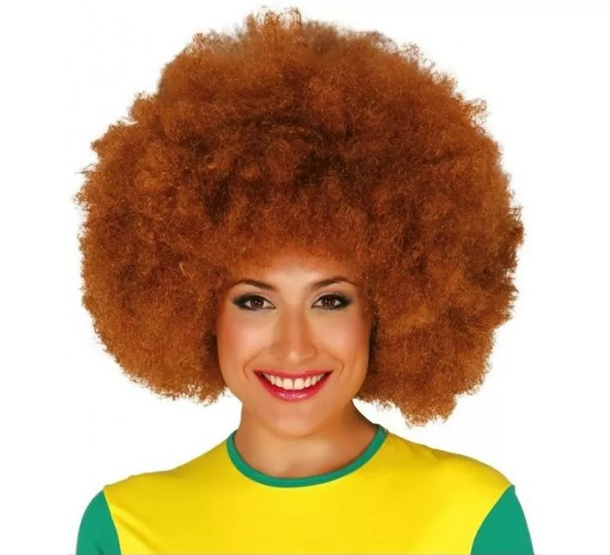 Translation missing: en.Peluca afro extra grande castaña