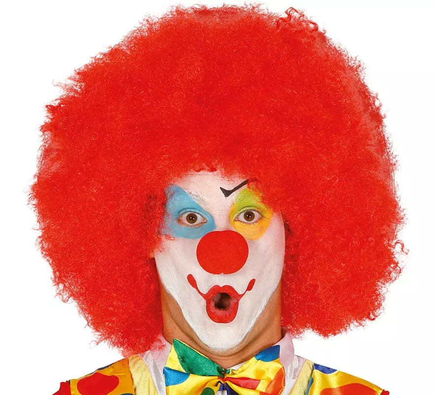 Peluca afro extra grande pelirroja